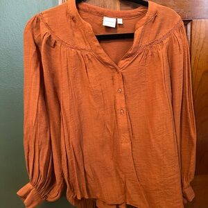 Women's Orange Blouse